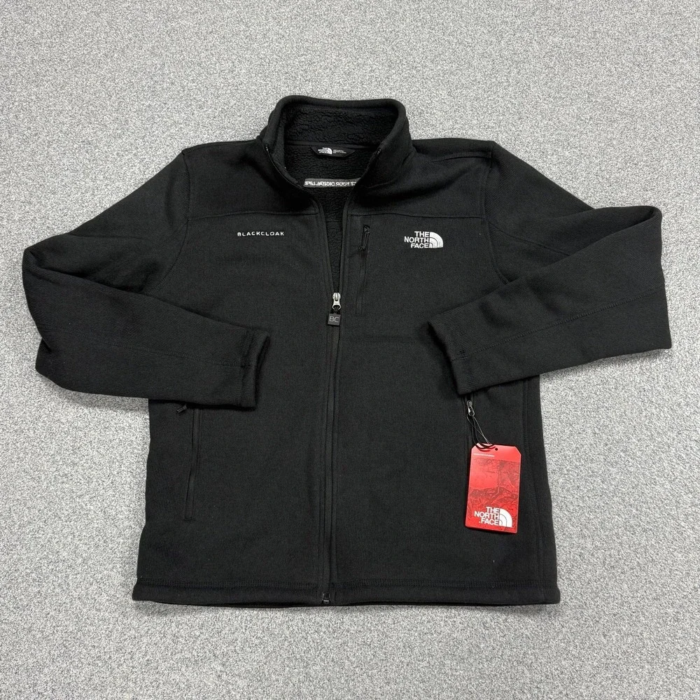 The‎ North Face Mens Black Heather Sweater Fleece Jacket M New With Tags